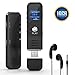 Digital Voice Activated Recorder,Lamyik 16GB Sound Audio Recorder with Playback,Handheld Portable HD USB Rechargeable Digital Recorder with Double Microphone Support TF Card for Lectures, Meetings