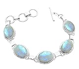 11.50Gms,7.80 Ctw Genuine Gemstone 925 Sterling Silver Overlay Handmade Fashion Bracelet Jewelry