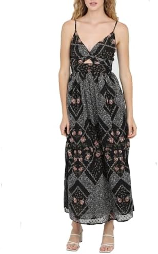 angie floral print keyhole maxi dress Angie Spaghetti Strap Keyhole Mini Dress Blue and White Floral