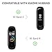 MoKo Band Compatible with Xiaomi Mi Band 3/Mi Band 4, 6 PCS Replacement Soft Sport Wristband Strap Bracelet Fit Xiaomi Mi Band 3/Mi Band 4 Smart Watch - Multi Color A