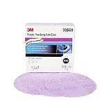 3M Hookit Purple Finishing Film Abrasive Disc 260L, 30669, 6 in, P1000, 50 discs per carton
