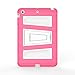 MoKo iPad Mini 3 / 2 / 1 Case, Silicone + White Hard Polycarbonate Protector with Foldable Stand Cover Case for Mini 3, Mini 2 and Mini (2012 1st gen), MAGENTA (Will not fit iPad Mini 4)