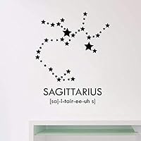yrxxh Wall Sticker Home Decor Living Room Sagittarius Vinyl Wall Decals Teen Girls Bedroom Removable Art Decal 42X52Cm