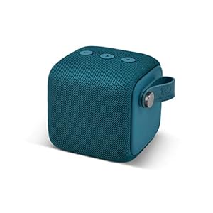 Fresh ‘n Rebel Rockbox Bold S Waterdichte IPX7 Bluetooth Speaker Petrol Blue, 8.2 x 8.2 x 8.4 cm