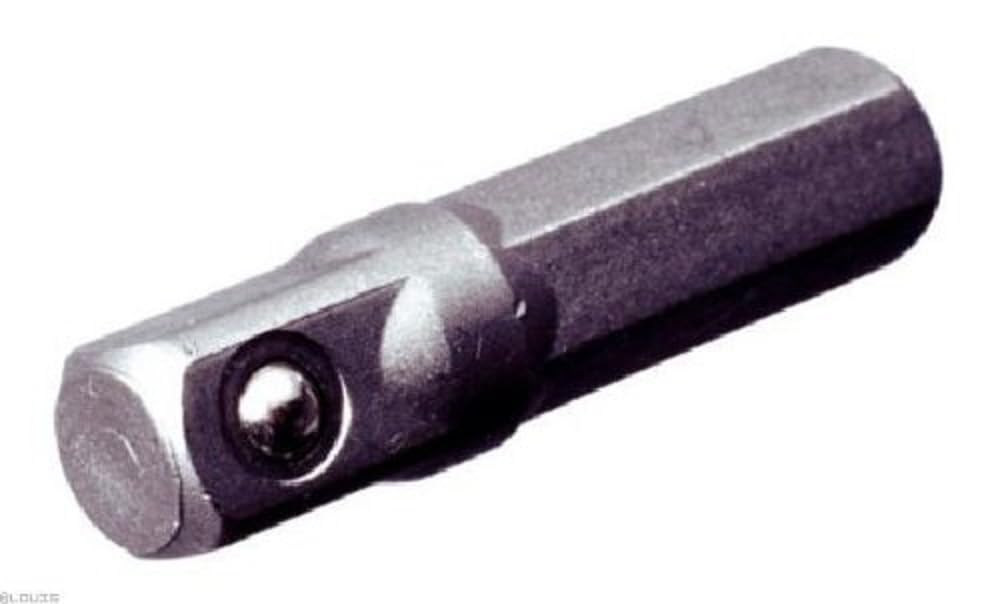 '1/4 Inch Socket Adapter 25mmL Square/Hex