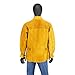 IRONCAT 7005 Heat Resistant Split Cowhide Leather Jacket - Large, Kevlar Thread Stitched Welding Jacket in Golden Yellow. Welding Gears
