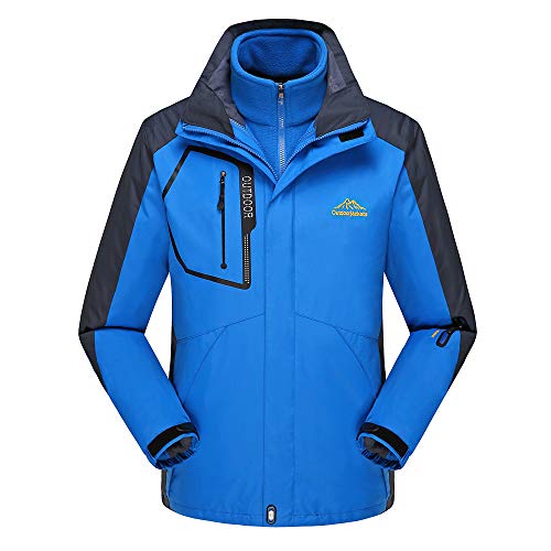 Clearance!Dressin Fleece Two Piece Liner Outdoor Plus Size Hoodie Set Sport Assault Coat Outwear - Thumbnail 2