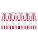 Lil Ray 0.5 oz Refillable Airless Pump Bottle, Travel Lotion Container, Plastic Cosmetic Dispenser (6PCS,Rose Red)