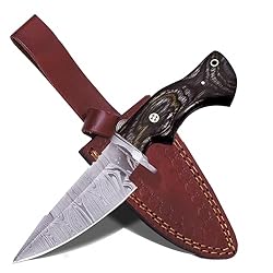 Damascus steel Fixed Blade Hunting Knife Camping