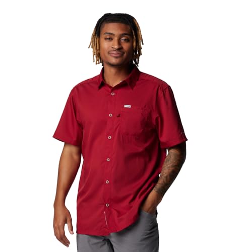 Columbia Men's Slack Tide Camp Shirt, Beet, 1X