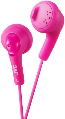 JVC HA-F160-P-EF Gumy In-Ear Wired Headphones Earphones Compatible with iPod, iPhone, Samsung - Pink, Único