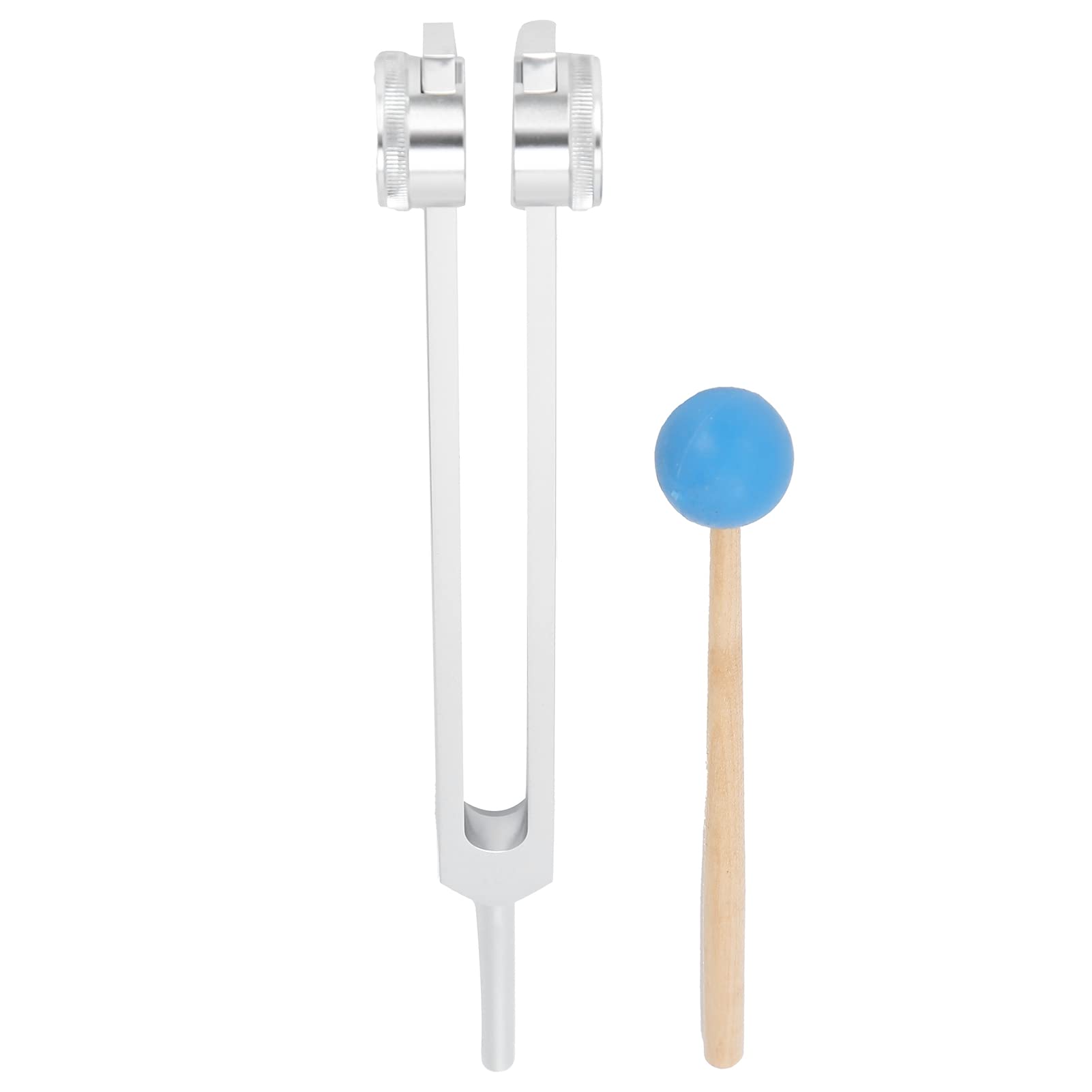 68.05Hz tuning fork with wooden hammer, stress-relieving sound healing tuning fork, perfect healing musical instrument provides clear sound68.05 tuning fork