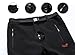 Skyinger Women's Outdoor Windproof Waterproof Softshell Fleece Snow pants nvku-1602 Black L