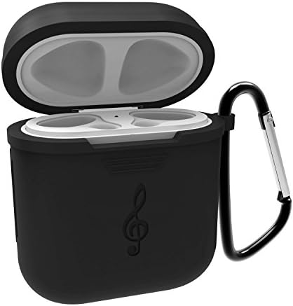For Apple Airpods Case,High Qualified,High Tensile Strength Silicone Shock Proof Protective Airpods Cover. One comes with Keychain Airpods Case for Apple Airpods Accessories. Musical LOGO Design.