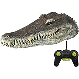 GoolRC Flytec V005 RC Boat 2.4G Remote Control Electric Racing Boat for Pools with Simulation Crocodile Head Spoof Toy