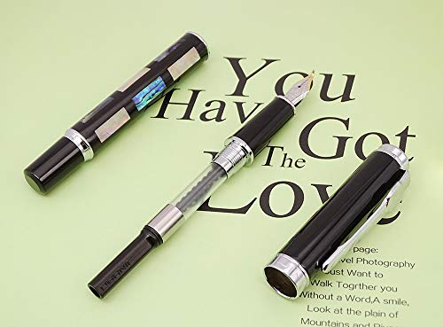 Jinhao, penna stilografica con punta fine e larga, motivo: conchiglia marina 8802 8802-Sea Shell