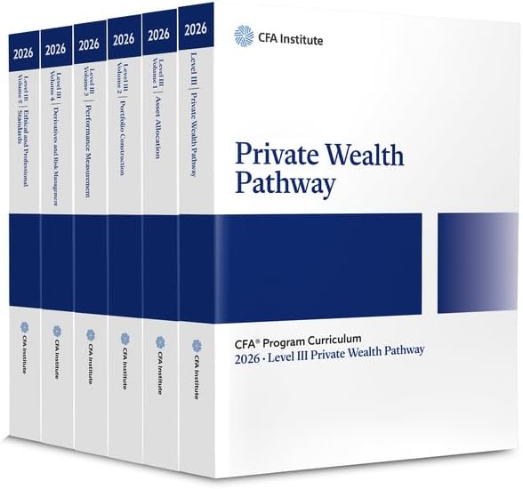 Amazon.com: 2026 CFA Program Curriculum Level III Portfolio