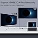 USB-C to HDMI VGA Adapter, Colorfulday 2 in 1 USB 3.1 Type C to VGA HDMI 4K UHD Converter Adaptor Thunderbolt 3 Compatible Dual Screen Display with Aluminium Compatible 2019/2018 MacBook, ChromeBook