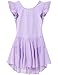JEE.MDNMD.OO Girls' Flutter Sleeve Skirted Leotard