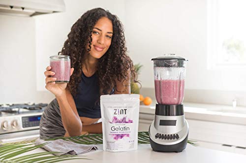 Zint Beef Gelatin Powder: Unflavored Kosher Paleo-Friendly Collagen Protein, 32 oz