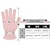 Evridwear Moisturizing Gloves for Sleeping, Cotton Gloves with Touchscreen Fingers for Dry Hands, Eczema Gloves Overnight UV Protection Gloves for Women(6 Pair S/M, Feather Weight Pink Color)