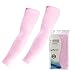 Elixir Arm Cooler Cooling Sleeves UV Protective Compression Arm Sleeves, 1 Pair, Pink
