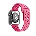 top4cus 38mm Soft Silicone Replacement Sport Strap iWatch Band for Apple Watch 38mm Edition & Sport & Apple watch NIKE Series 1 and Series 2 - Small/Medium - Nike Special Barbie Pink