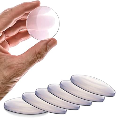 ZOURIH 1 Pack Wall & Door Handle Stopper, Clear Rubber Door Knob, Round...