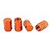TOMALL Orange Hexagon Style Wheel Tyre Valve Stem Caps Compatible with SUV 4WD Rims Dust Cover