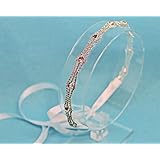 Timeless Silver Tone Ribbon Tie Back Wedding Headband