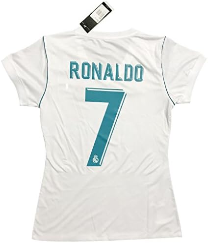 VVBSoccerStore New #7 Ronaldo 2017/2018 Women's Real Madrid Home Jersey (Large)