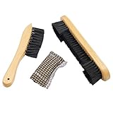 Happy Trees Billiards Pool Table and Rail Brush with Billiard Cue Shaft Slicker Snooker Cloth Cleaner