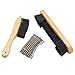 Happy Trees Billiards Pool Table and Rail Brush with Billiard Cue Shaft Slicker Snooker Cloth Cleaner