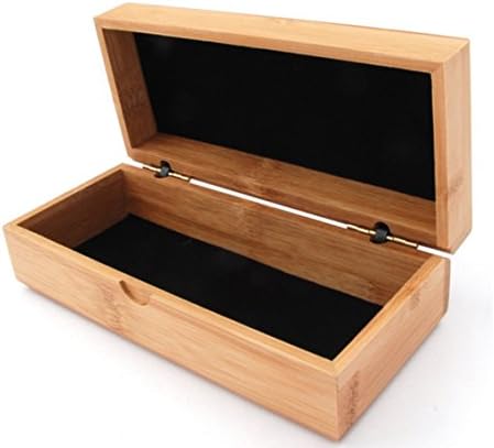 aXadeby 100% Natural Bamboo Wood Sunglasses Box (rectangle)