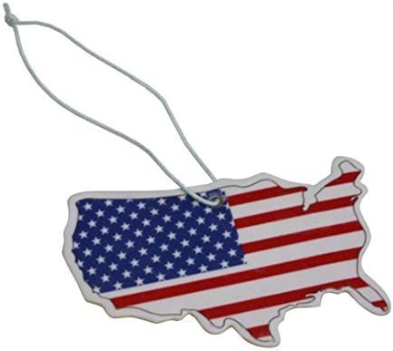 Car Air Freshener, Smooth Ice, American Flag Design (24 Pack), Everything Automobiles