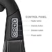 FITFIRST Neck and Shoulder Massager Shiatsu Kneading Massage with Heat for Home Office Travel Use (Grey)