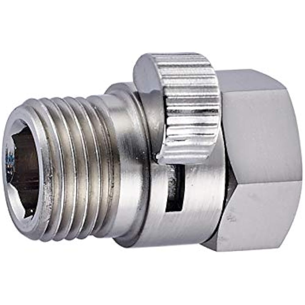 S002 Shower Head Shut Off Valve Solid Brass, Brushed Nickel