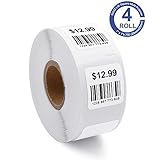 Suminey Compatible Square Multi-Purpose Labels Replacement for Dymo 30332 1" x 1"(25mmx25mm) LW Labels Black on White Compatible with Dymo Labelwriter 450