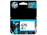 Original Cyan Ink Cartridge Hp 670 Advantage (Cz114al)