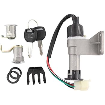 Amazon.com: Key Switch Ignition Lock for Chinese 50cc ... wildfire 49cc wiring diagram 