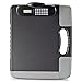 Officemate Portable Clipboard Storage Case with Calculator, Charcoal (83302)