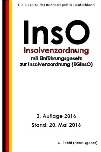 Insolvenzordnung Inso Mit Eginso 2 Auflage 2016 Amazon De Recht G Bucher