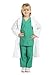 Kidcostumes Doctor Medical Scrubs with White Lab Coat Child Youth (Large 10/12)
