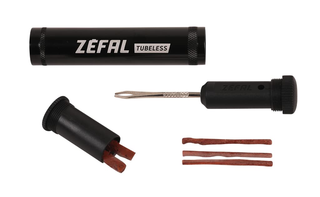 ZEFAL Tubeless Repair Kit With Mounting Clip, Black, Universal