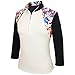 Monterey Club Ladies' Dry Swing Water Fountain Print Colorblock 3/4 Sleeve Shirt #2347