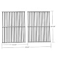 Hongso SCB932 304 Stainless Steel Grill Grates Replacement for Centro, Charbroil, Front Avenue, Fiesta, Kenmore, Kirkland, Kmart, Master Chef, and Thermos Gas Grill, Sold as a Set of 2