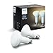 Philips Hue 2-Pack White Ambiance BR30 60W Equivalent Dimmable LED Smart Flood Lights (Compatible with Amazon Alexa, Apple, and Google Assistant)