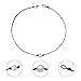 Liumart Single Pearl Choker Necklace on Genuine Leather Cord Handmade Jewelry Gift