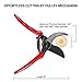 HONGJUN 7″ Professional Garden Hand Pruners Bypass Pruning Shears Sharp SK 5 Stainless Steel Blades Heavy Duty Scissors Premium Razor Clippers Sap Groove Design for Small Hands (7″ Red)thumb 3