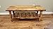 Midwest Log Furniture - Torched Cedar Log Coffee Table